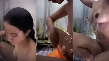 Ngintip Gadis Toge Mandi Terlihat Jelas